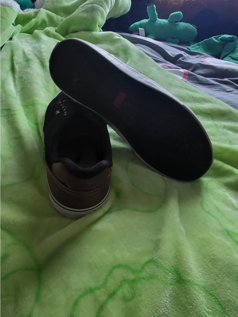 Levi's Black Low-Top Canvas Sneakers with White Soles